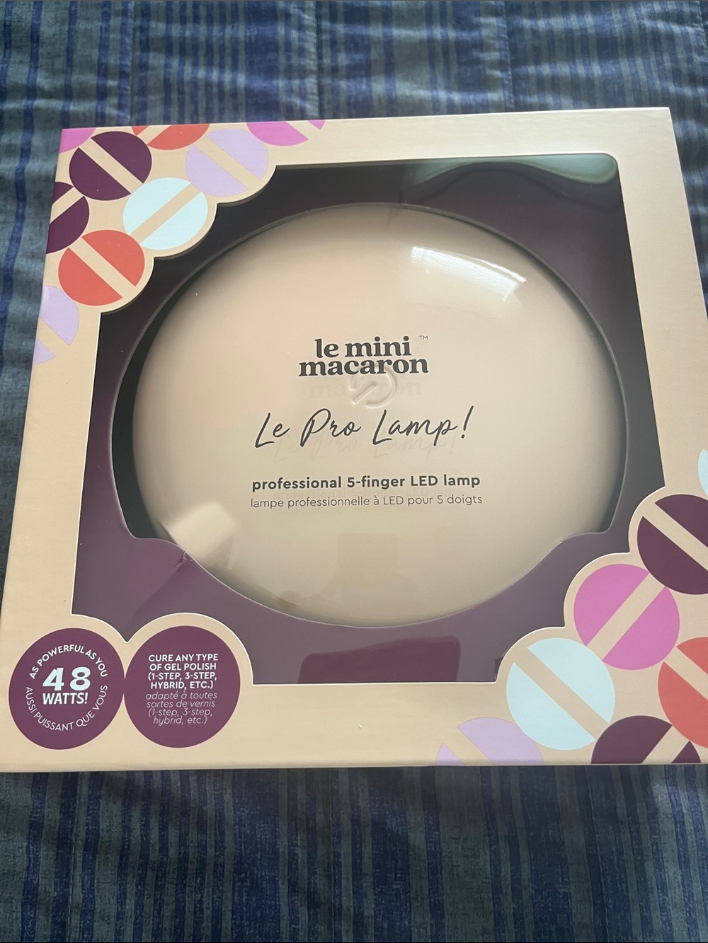 le mini macaron Le Pro Lamp! LED 5-Finger Nail Lamp in Cream